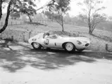 Frank Gardner behind the wheel of XKD 520 in Orange, Australia in the Racing Car Scratch Series.