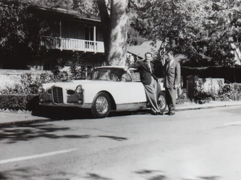 Original owner, Edward Ashley, with car on September 8, 1956.