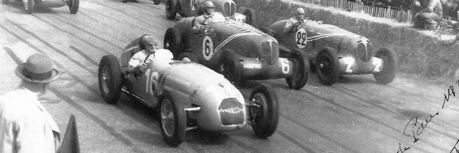 Historic photo of 1936 Delahaye 135 S Compétition Court in the style of Chappe Frères offered at RM Sothebys Villa Erba