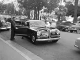 Prince Ali Khan with chassis 915.766 in Italy.