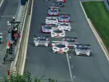 The CLK GTR GT1 at the 4 Hours of Spa-Forancorchamps in 1997, where it placed 2nd overall.