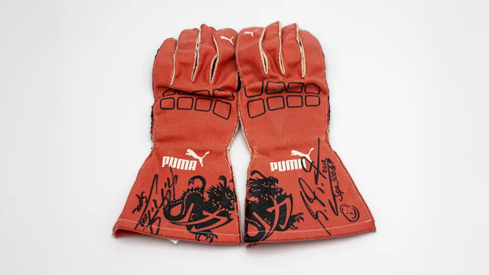 2012 Michael Schumacher Mercedes-AMG Formula 1 Signed Puma Gloves