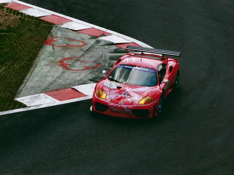 360 N-GT 011 as seen testing at Spa Francorchamps in 2003. 
