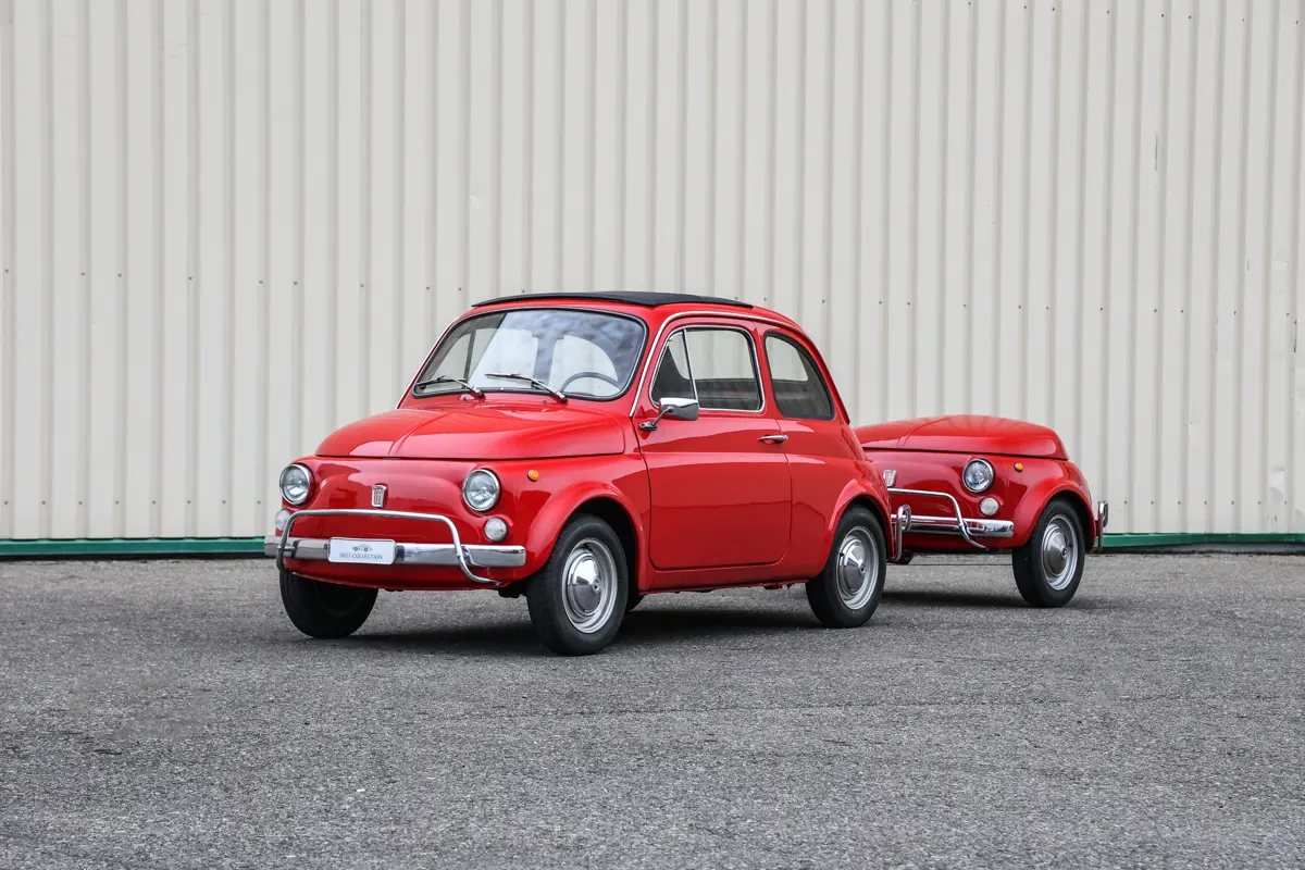 1970 Fiat 500 L with Trailer