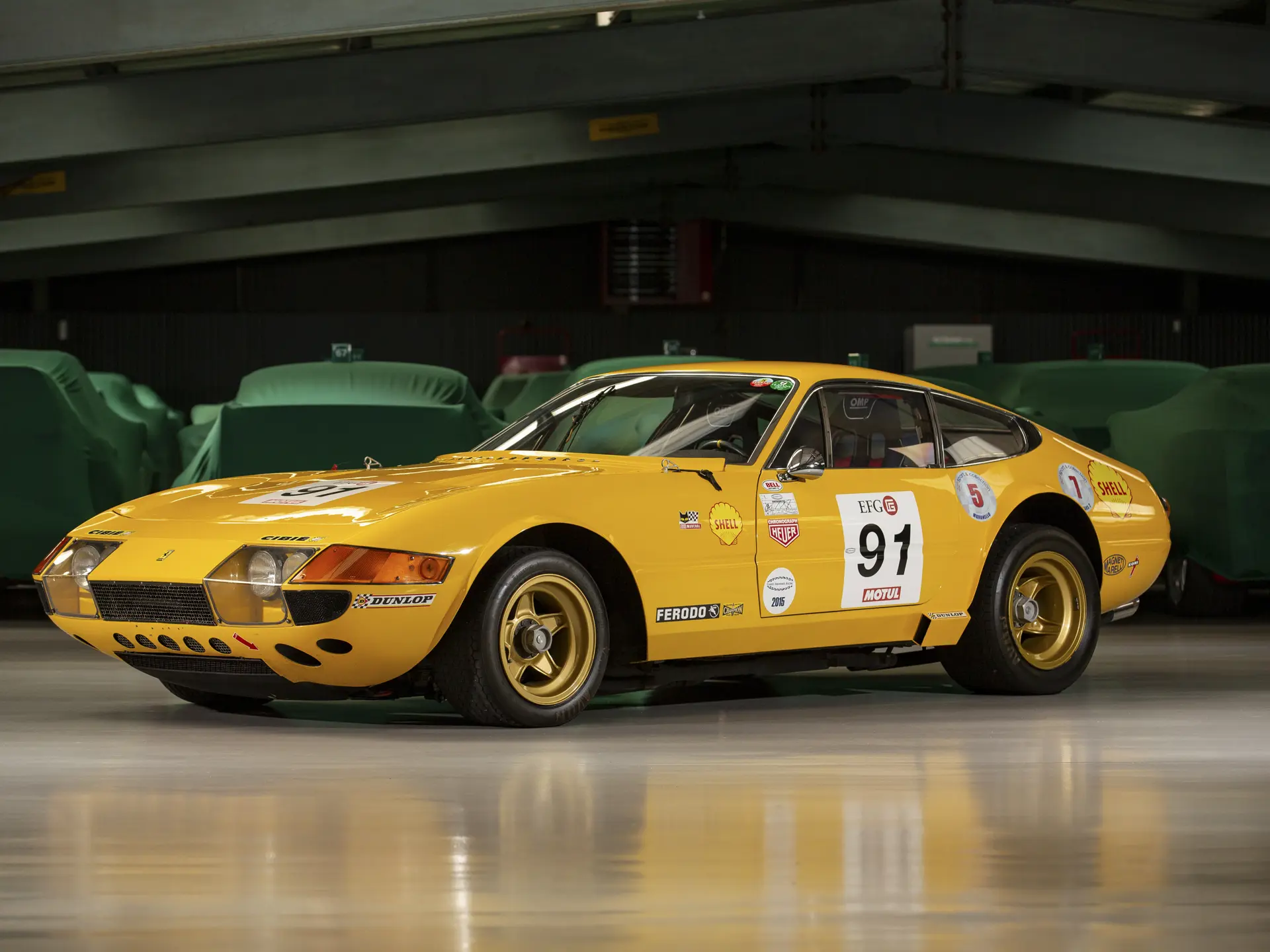 BBR New Ferrari 365 GTB/4 Le Mans 1977 • DiecastSociety.com