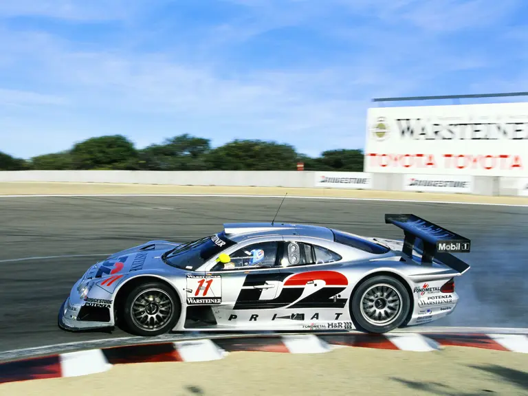 Chassis 004 races to victory at Laguna Seca in 1997.