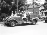 Bruce and Evelyn Mori-kubo show off the Alden Fire Department Engine No. 1 in the Alden centennial parade in 1979.