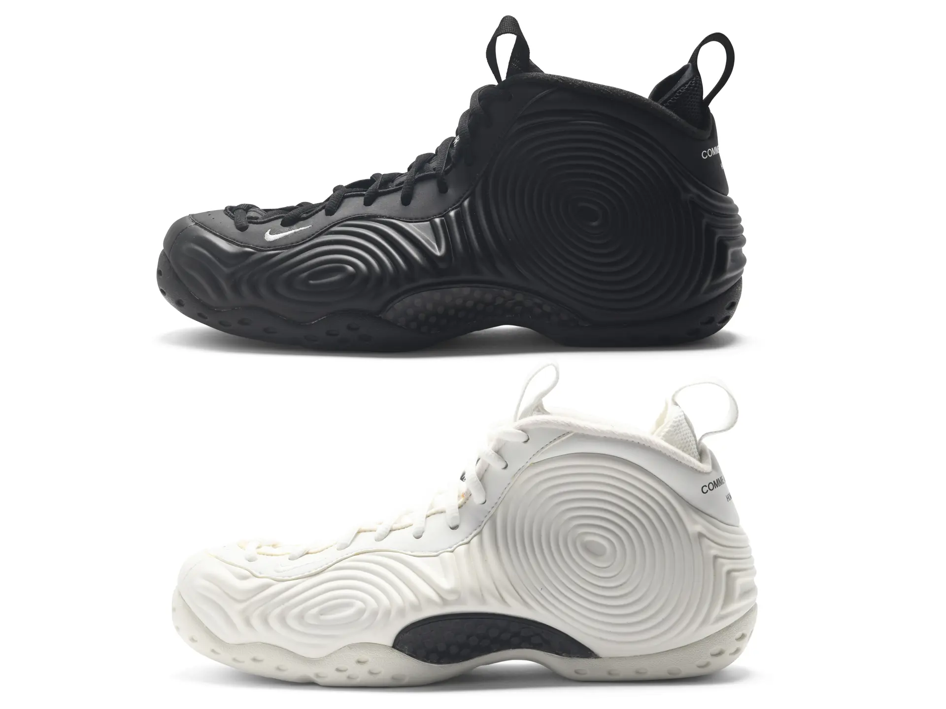 Set of Two | Nike Comme Des Garçons Air Foamposite One Sneakers 