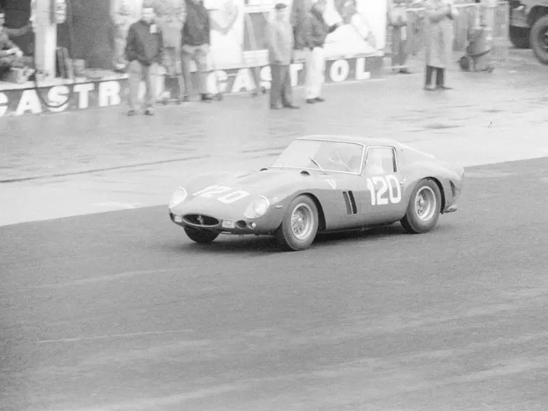 NüRBURGRING, GERMANY - MAY 27: Willy Mairesse / Mike Parkes, SEFAC Ferrari, Ferrari 330 LM/GTO 3673SA during the Nurburgring 1000 kms at Nürburgring on May 27, 1962 in Nürburgring, Germany. (Photo by Rainer Schlegelmilch)