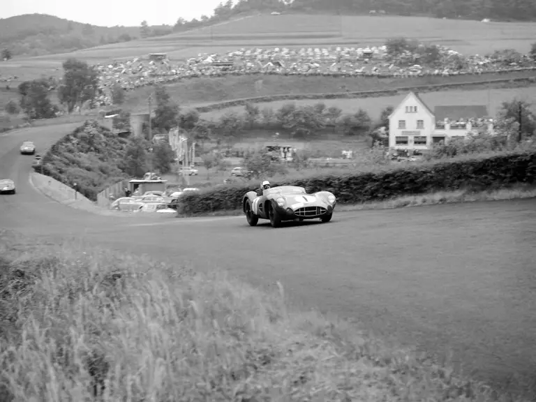 DBR1/1 at the 1959 1000km of the Nürburgring where it finished first overall.