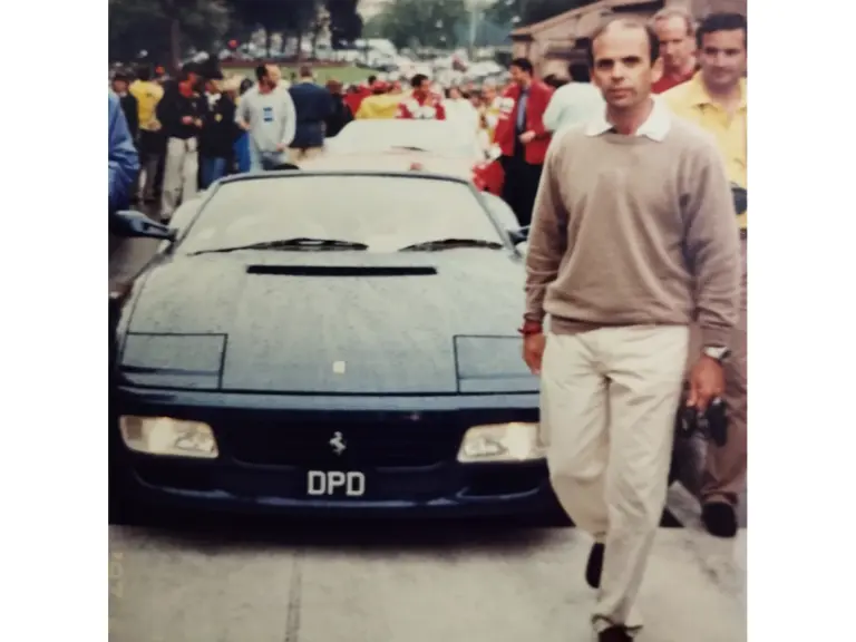 Chassis 97310 at the Ferrari 50th Anniversary in June 1997 in Rome, driven by the consignor with Ferrari Formula 1 driver Nicola Larini as his passenger.