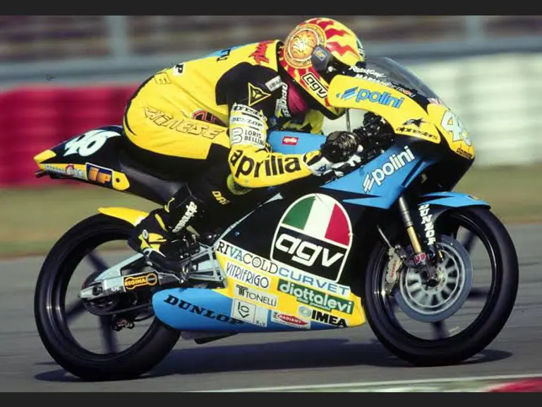 Valentino Rossi made his debut on chassis 1291195 at the 1996 Malaysian Grand Prix, racing with Aprilia.
