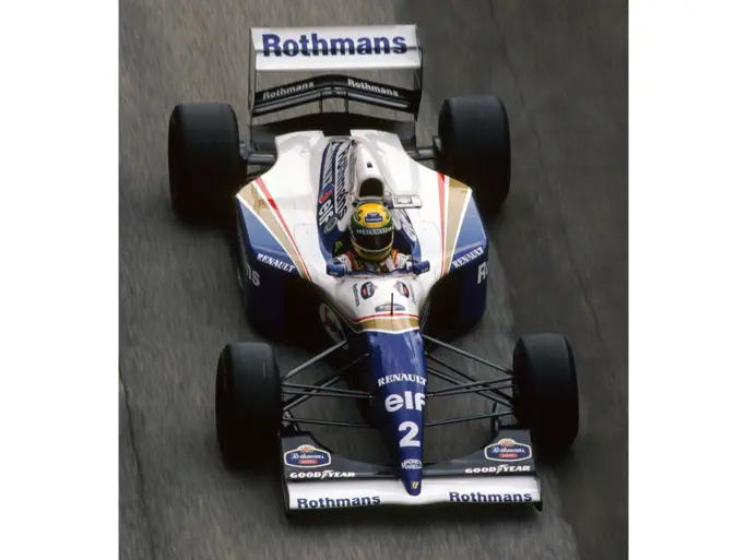 Ayrton Senna at the 1994 San Marino Grand Prix. This image is for reference purposes only.