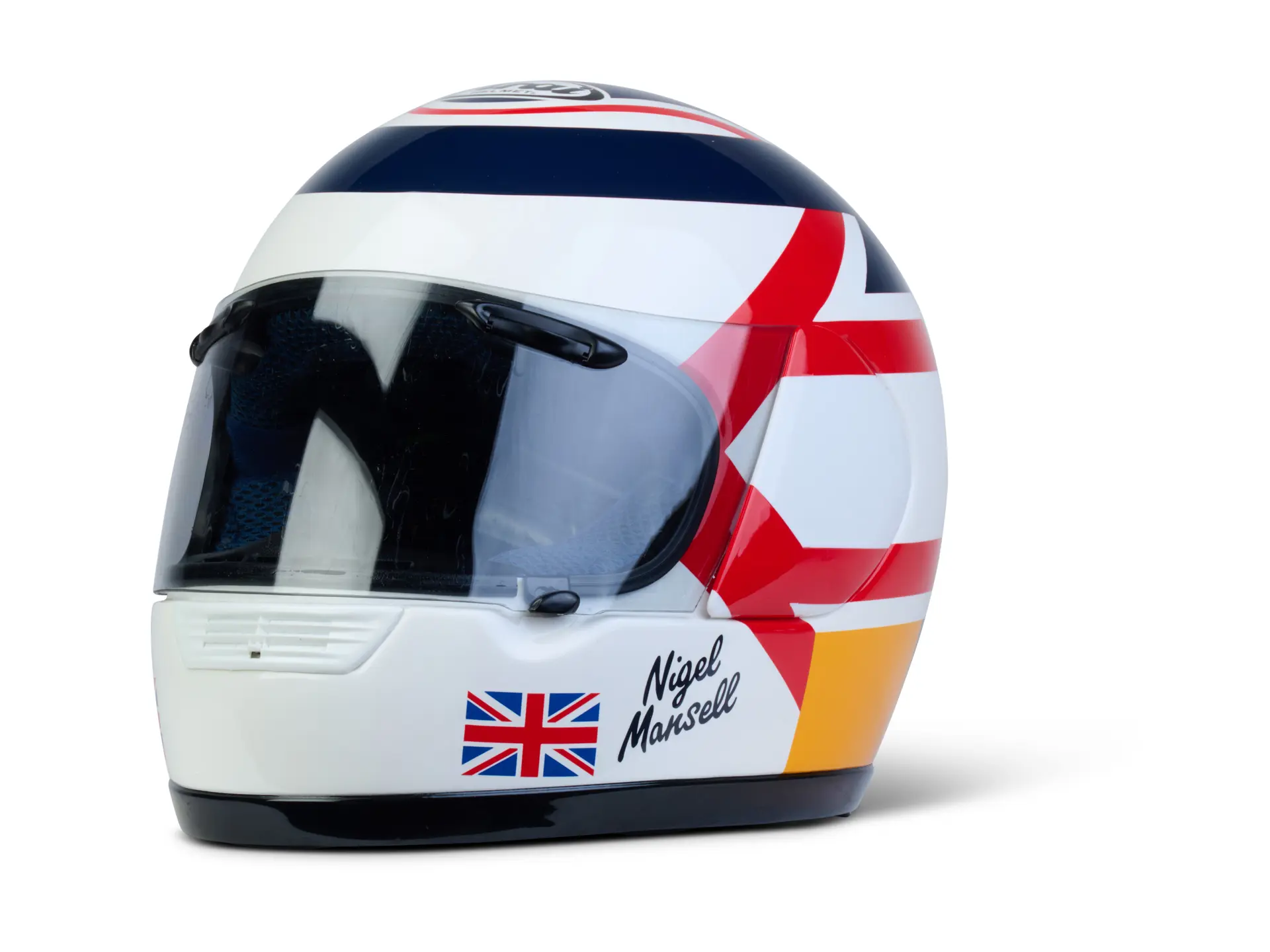 1993 Nigel Mansell Arai Motorbike Helmet | Nigel Mansell's Legacy