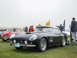 The Ferrari is captured on exhibition at the 2022 Pebble Beach Concours d’Elegance.