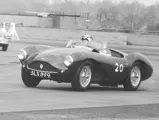 Chassis DB3S/111 is pictured racing in the 1961 Pemeroy Trophy at Silverstone.