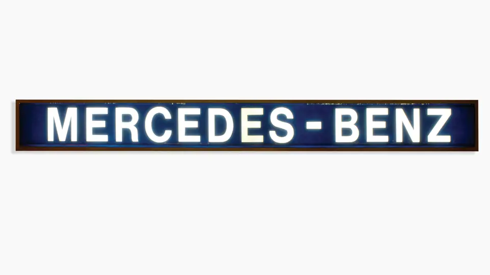 Mercedes Smart Sign ILLUMINATED MERCEDES-BENZ SIGN | The Ponder Collection | RM Sotheby's