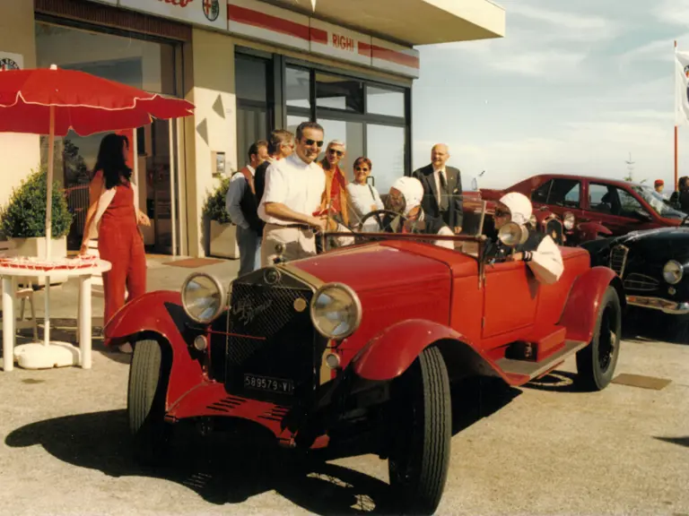 The 6C 1500 Sport Tourer is seen here participating in a Registro Italiano Alfa Romeo meeting in Rimini, Italy, held between 13 to 15 September 1996.