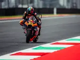 Brad Binder and the KTM RC16 at the 2023 Grand Primeio d'Italia Oakley where the pair set the top-speed record in MotoGP.
