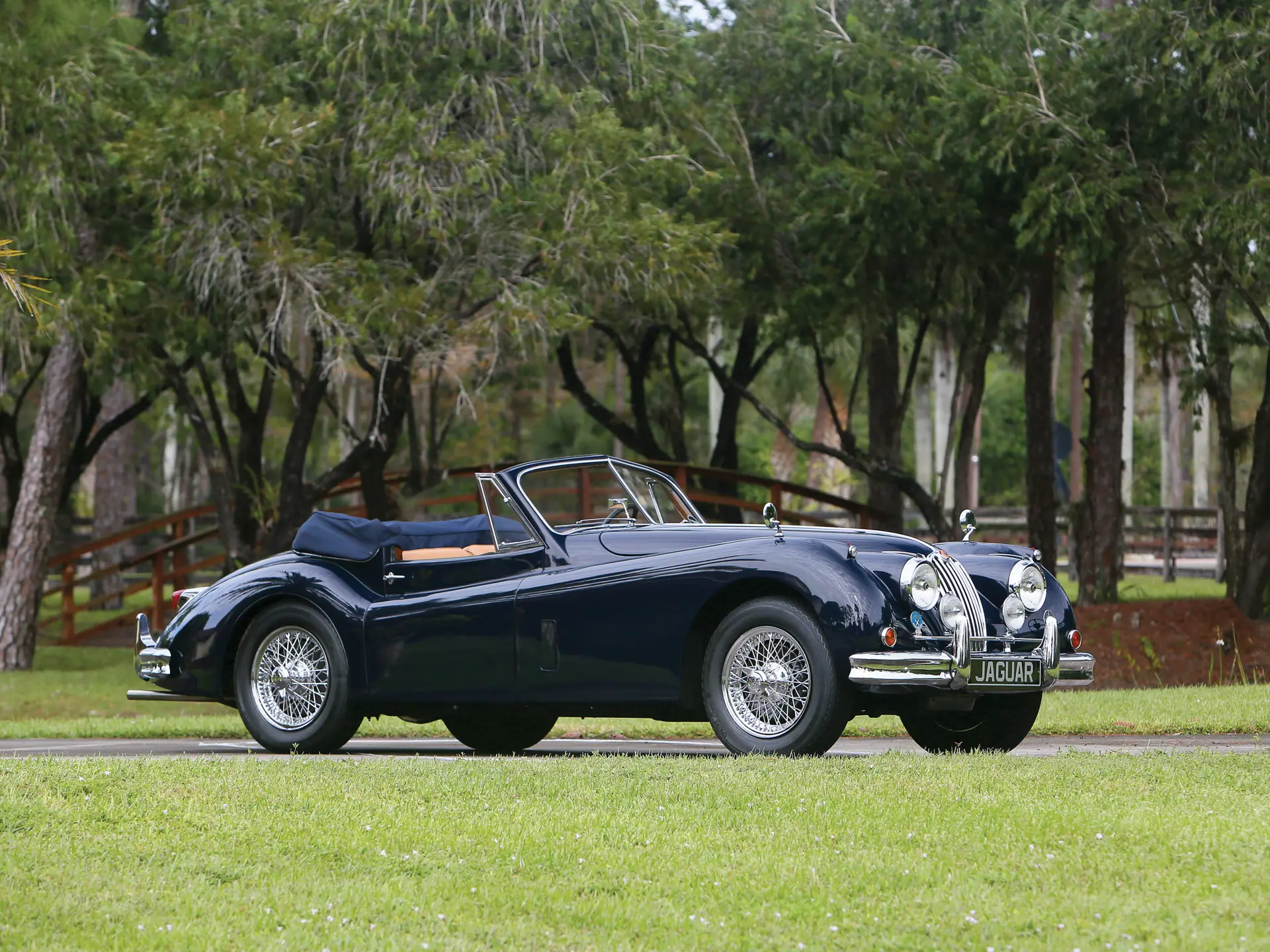 1956 Jaguar XK 140 Drophead Coupe | Amelia Island 2022 | RM