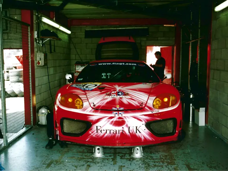 360 N-GT 011 as seen testing at Spa Francorchamps in 2003. 