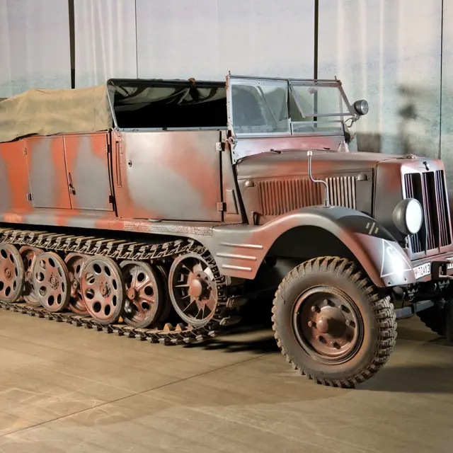 Jouet Rare Rhodanienne Du Jouet - Half Track WWII - Aluminium - 8,6 Cm - Vers 1950