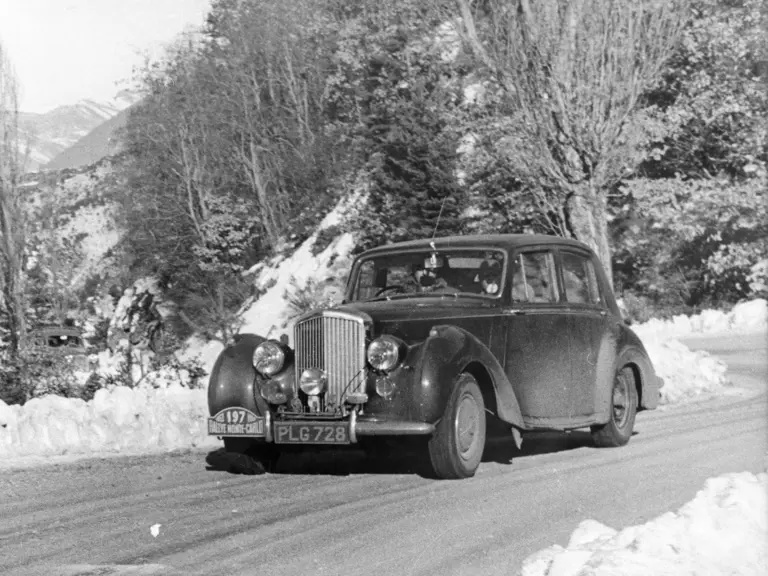 Couper, Tabor and Fillingham at the 1953 Monte Carlo Rally.