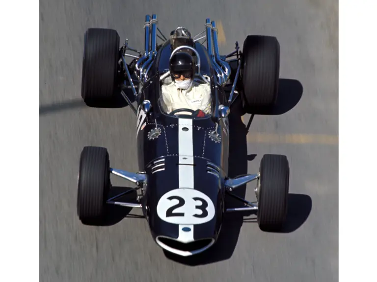 an Gurney at the wheel of chassis no. 103 during the 1967 Monaco Grand Prix.