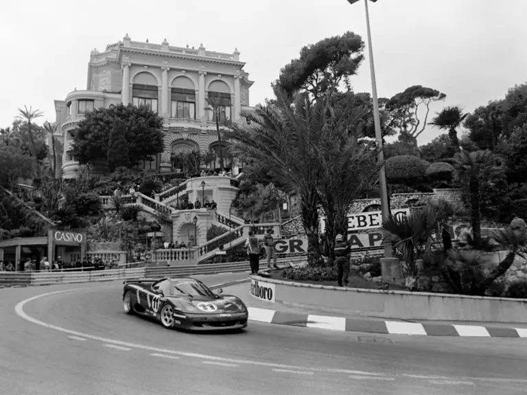 Chassis TWR9R0020 was driven to 1st place by Derek Warwick at the Monaco round of the Jaguar Intercontinental Challenge in 1991.