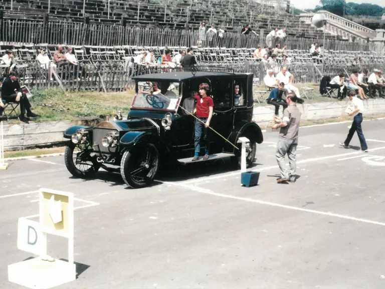The Napier is pictured at the Crystal Palace motor racing circuit, either 1967 or 1968.