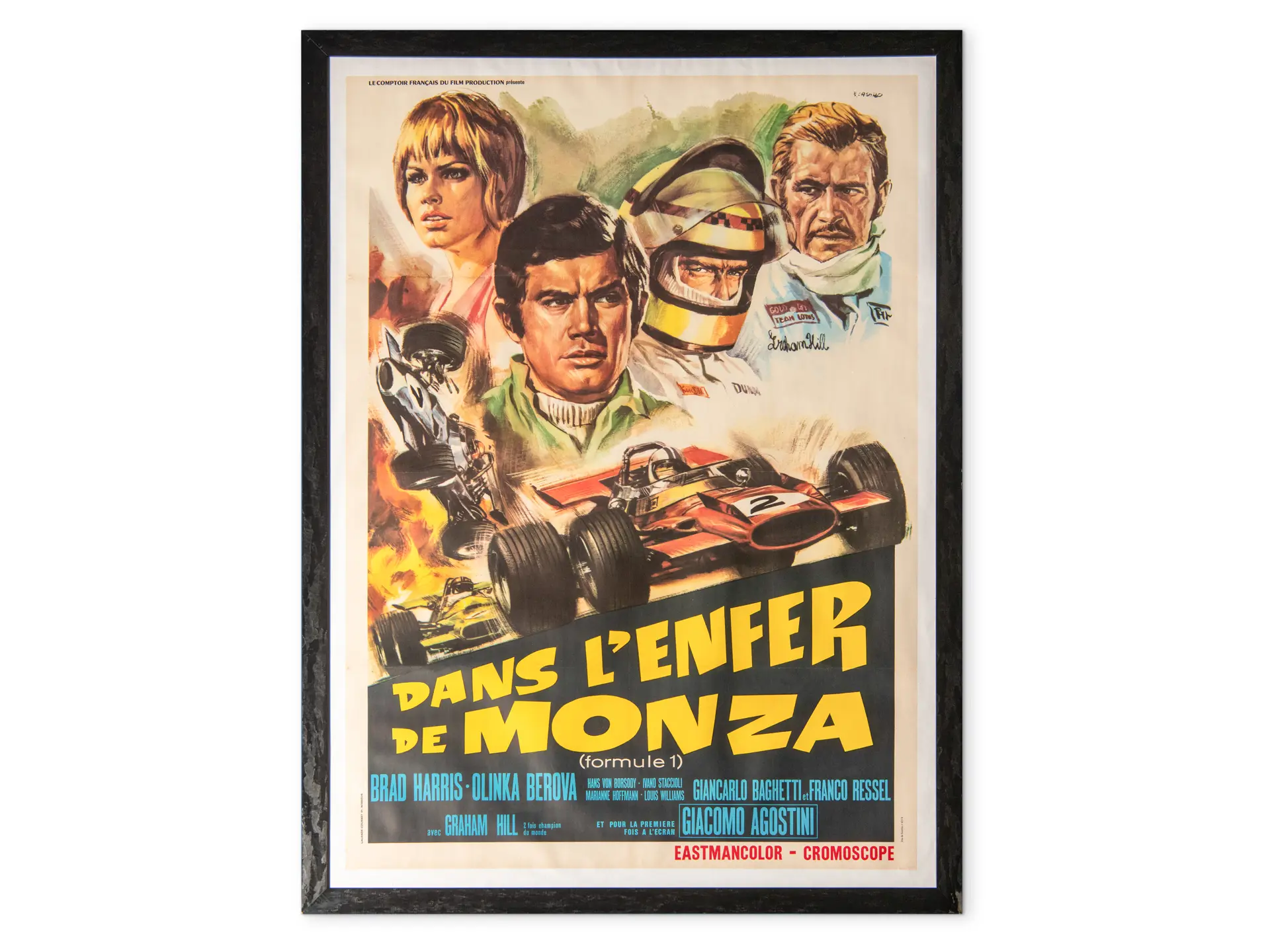 "Dans l'enfer de Monza" Large Movie Poster | Dare to Dream Collection