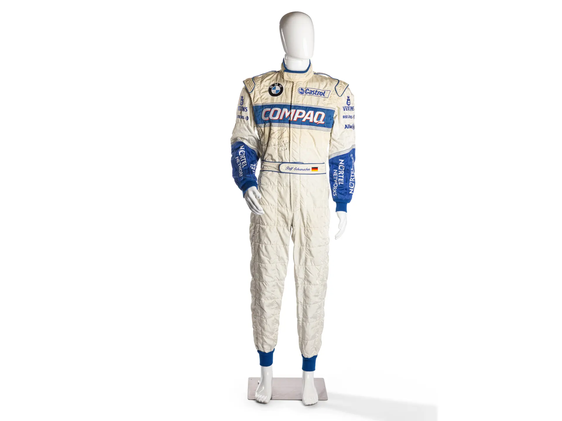 2001 Ralf Schumacher BMW Williams Formula 1 Signed Sparco
