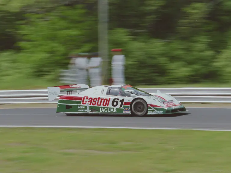 Driven by Jones and Lammers, chassis TWR-J12C-388 took 3rd place at the 1988 Lime Rock 150 Laps.