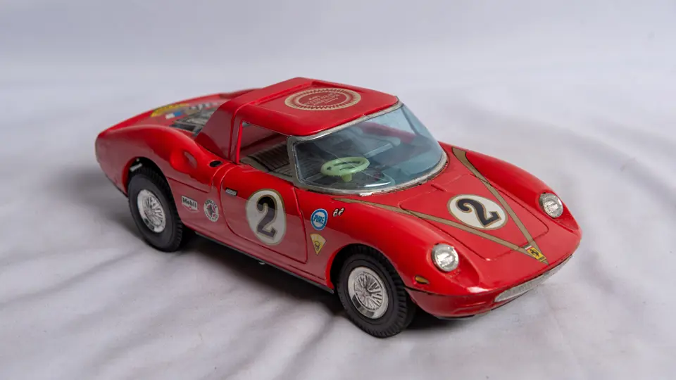 Ferrari 250 LM Battery-Operated Tin Toy by Asahi | Open Roads