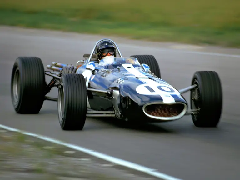 Dan Gurney races chassis number 103 towards a third place finish at the Canadian Grand Prix at Mosport in 1967.