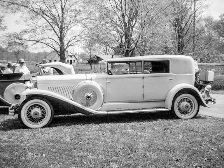 The Duesenberg while owned by Harold Johnson in the early 1960s.