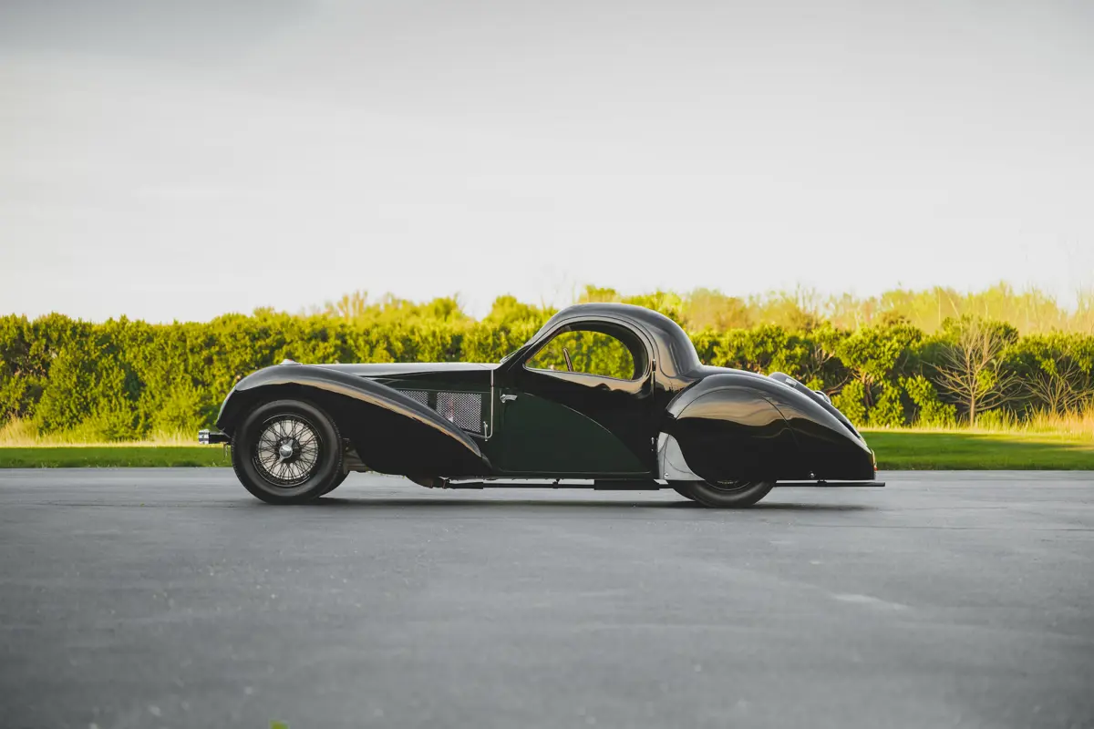 1937 Bugatti Type 57SC Atalante Side View of the Car