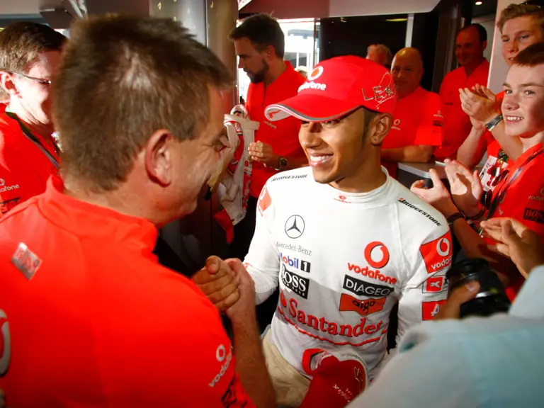 Istanbul Motor Park, Istanbul, Turkey
30th May 2010
Lewis Hamilton, McLaren MP4-25 Mercedes, 1st position, celebrates his race win.
World Copyright: Charles Coates/LAT Photographic