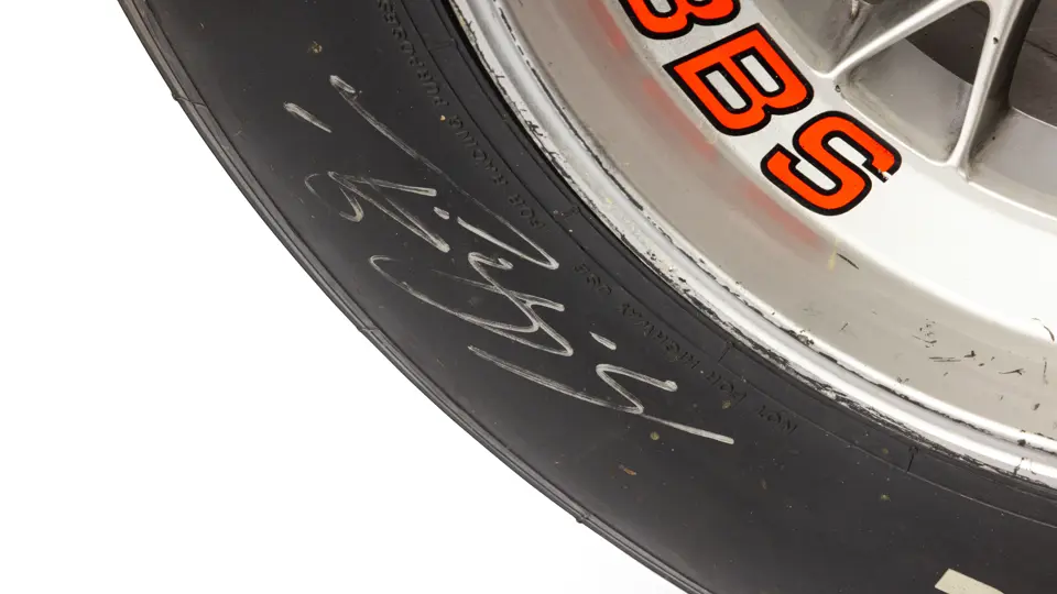 BBS Wheel and Bridgestone Potenza Slick Signed Tyre | The