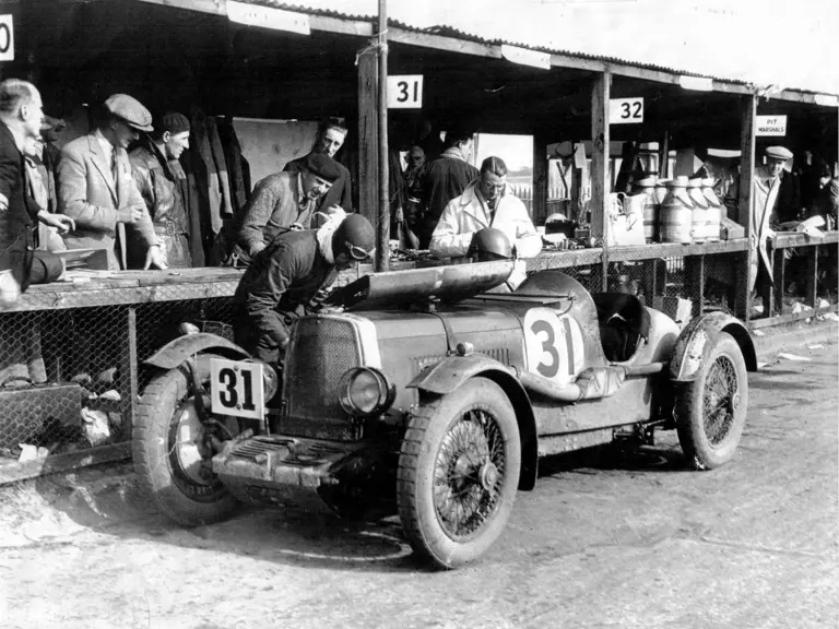LM5 as seen at the 1931 Brooklands Double 12, where it finished 16th overall and 2nd in class.