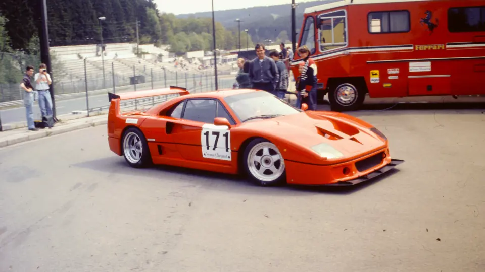 The F40 attended Spa Ferrari Days in 1993.