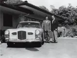 Original owner, Edward Ashley, with car on September 8, 1956.