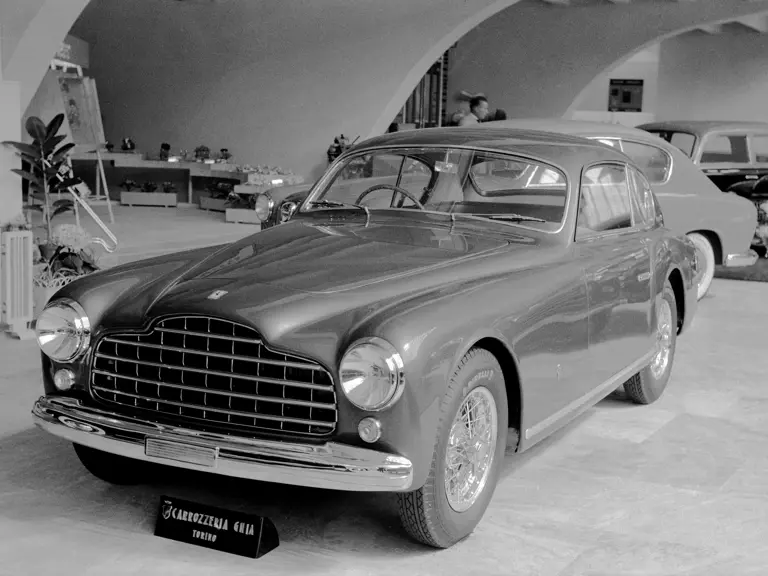 A recently discovered photograph of chassis 0105S in April 1951 at the Turin Motor Show.