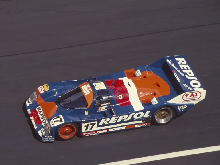 The Porsche finished 10th overall at the 1991 24 Hours of Le Mans.