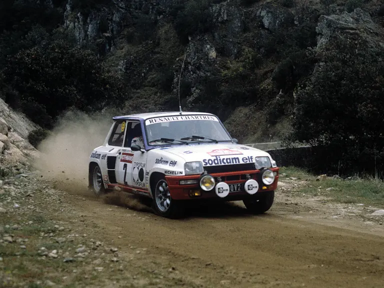 Jean-Luc Therrier en-route to victory at the 1982 Criterium Alpin de Grasse.