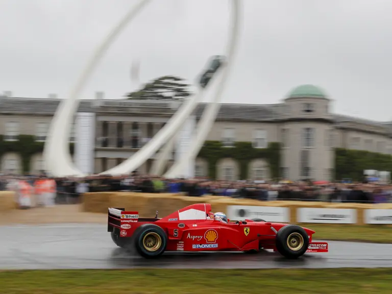 The Ferrari F310 B was driven at the 2019 Goodwood Festival of Speed, where former British Formula Three Champion Robbie Kerr took to the famous Hill in celebration of Michael Schumacher’s 50th birthday.