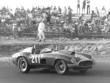 Richie Ginther piloting the 410 Sport on his way to victory at Riverside Raceway in the track’s first feature race, September 1957.
