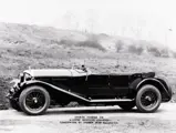 The Bentley is pictured in period (date unknown) wearing its Sports Tourer body by Vanden Plas.