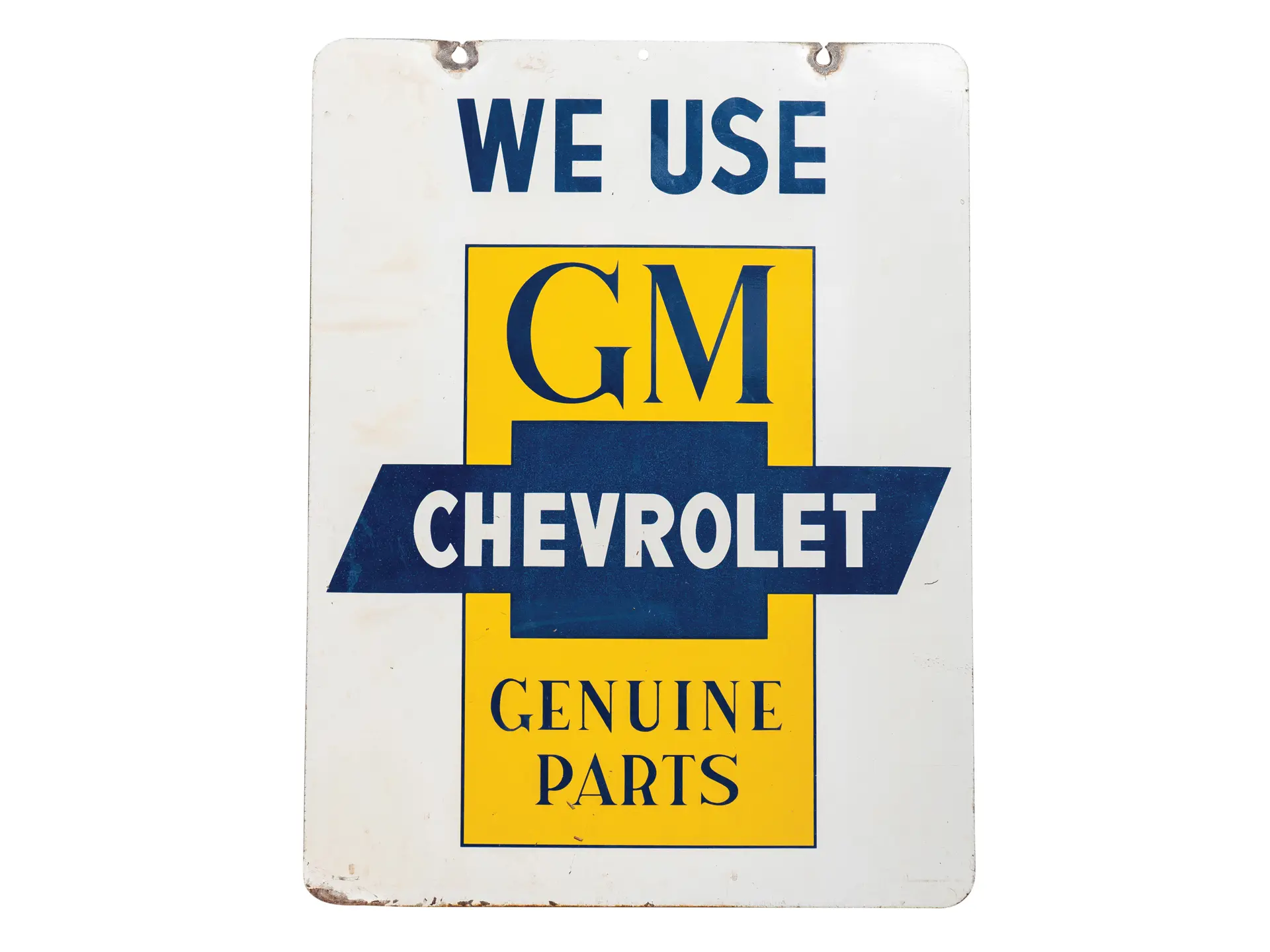 Gm Rm GM Chevrolet Genuine Parts Double-Sided Sign | The Dingman Collection ...