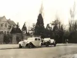 The Silver Ghost is pictured alongside a Bentley 3 ½-Litre at Brae Cottage, Knutsford, a property once occupied by Sir Henry Royce.